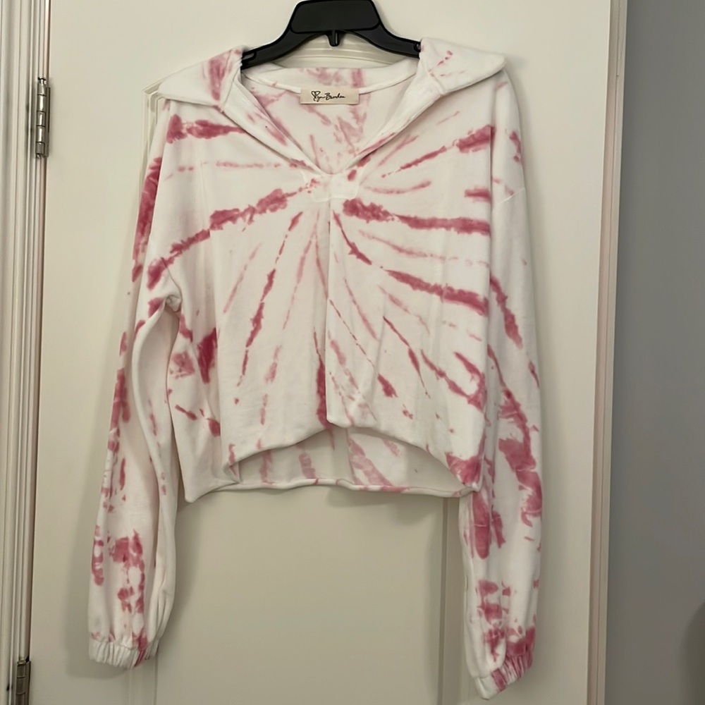 tie dye fleece shirt